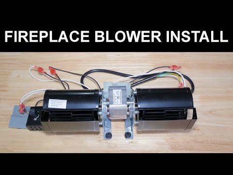 Gas Fireplace Blower Fan Installation