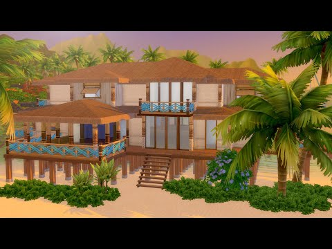 Let's Build a Tropical Beach House in The Sims 4 (Part 2) Video