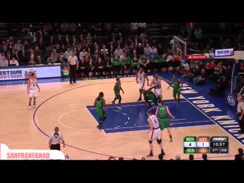Kristaps Porzingis vs Celtics (2016/01/12) - 26 Pts, 16 In 1st Quarter!