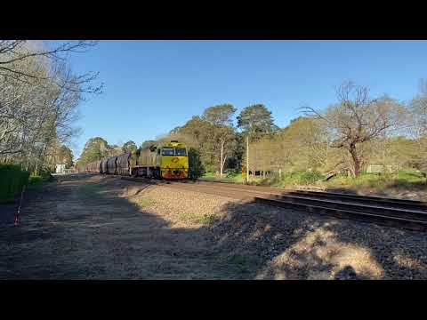 Loaded Aurizon coal train through Burradoo