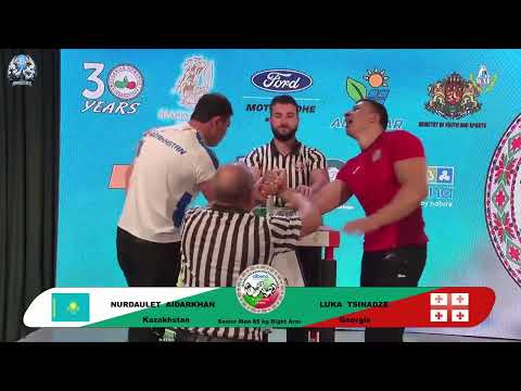 Aidarkhan Nurdaulet vs Tsinadze Luka | Up to 85 kg | XLVI WORLD ARMWRESTLING CHAMPIONSHIP | 2025