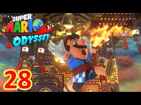 Collecting Power Moons in Bowser's kingdom! Super Mario odyssey Gameplay Walkthrough part 28