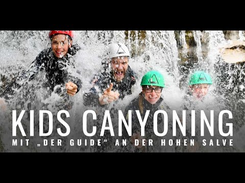 Kids Canyoning mit DER GUIDE in Hopfgarten an der Hohen Salve - Was für ein cooles Erlebnis