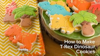 How to Make T-Rex Dinosaur Cookies