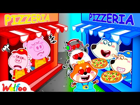 Wolfoo's Sibling Pizza  Adventure 😁 Funny Stories About Sibling For Kids | Wolfoo Channel