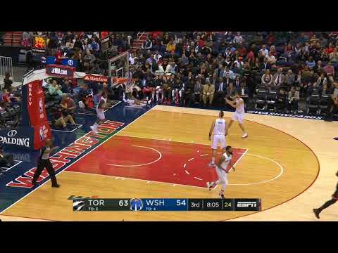 Valanciunas gets disrespected from deep and hits the 3 pointer