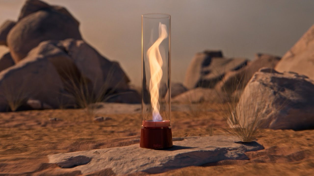 Höfats Tischfeuer Spin air 1200 Emaille Schwarz