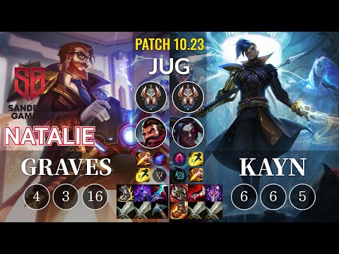 SB Natalie Graves vs Kayn Jungle - KR Patch 10.23