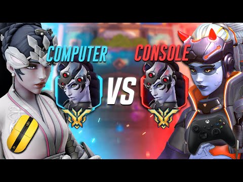 I challenged the RANK 1 console player to a Widowmaker 1v1 - Overwatch 2