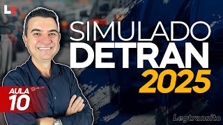 SIMULADO DETRAN QUESTÕES 2025 - AULA 10 #SimuladoLegTransito2025 #Detran2025