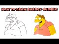 Masterclass How To Draw Barney Gumble From The Simpsons With Easy Steps