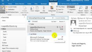 How to view flagged emails in Outlook