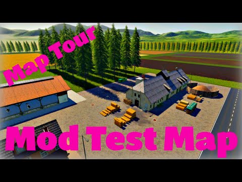 Mod Test Map - New Mod Map Tour - Farming Simulator 19