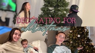 Weekend In My Life VLOG | Decorating For Christmas for the first time as a family 🎄🤎