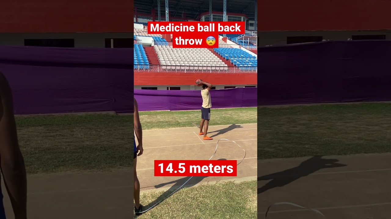 14.5 meter l Medicine ball throw back l nsu l # #shorts #video #viralshorts #ytshorts #youtubeshorts