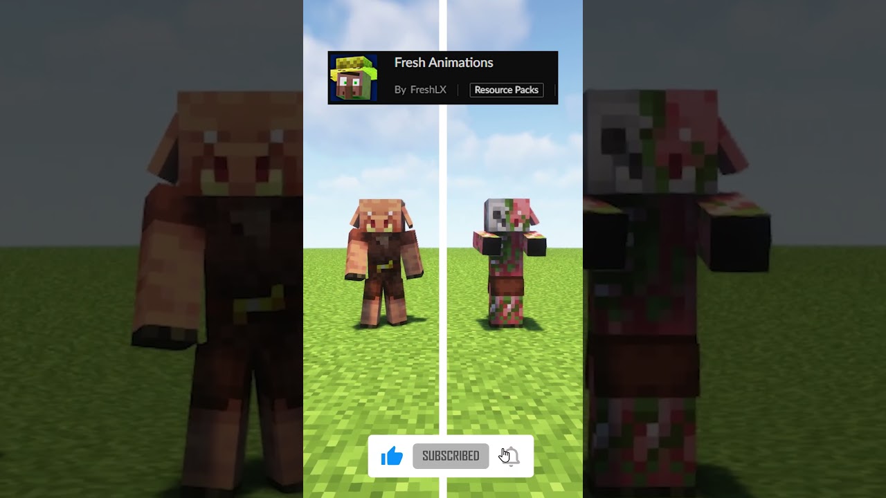 Minecraft Resource Pack Comparisons (Fresh Animations)