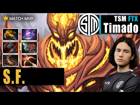 Shadow Fiend Safelane | TSM FTX.Timado | SF CARRY IS STILL SO BROKEN 😥 | 7.32c Gameplay Highlight
