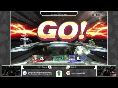 GUMS 15 Singles (Winner's Quarters) - Raffi-X (ROB) vs TSage (Link)