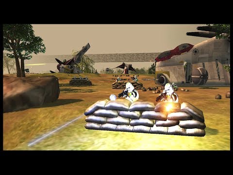 REINFORCING THE CLONE DEFENSE ~ Death Watch Assault - Men of War: Star Wars Mod