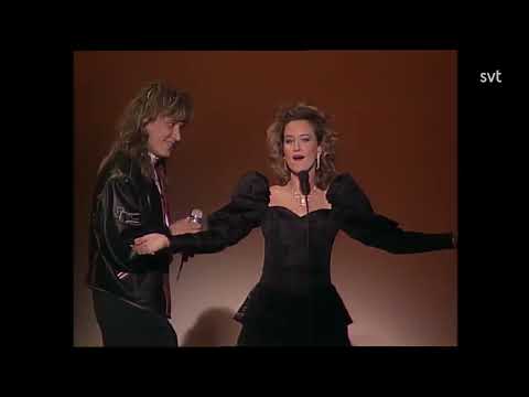 Haakon Pedersen and Elisabeth Berg -Nattens drottning - Sweden Melodifestivalen 1989