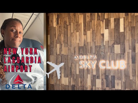 Visitando o Delta Airlines Sky Club Lounge no Aeroporto LaGuardia (LGA) de Nova York