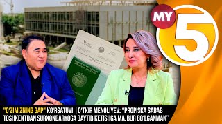 “O‘zimizning gap” | “Propiska sabab Toshkentdan Surxondaryoga qaytib ketishga majbur bo‘lganman”