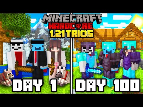 We Survived 100 Days in 1.21 Minecraft Hardcore...