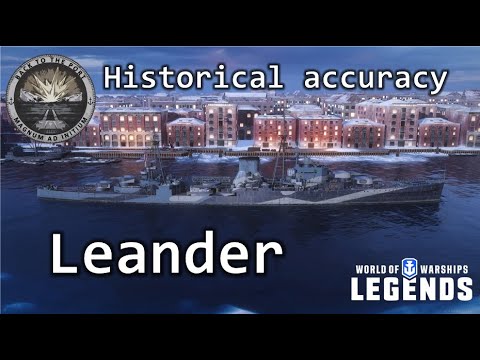Historical accuracy ; Leander; World of Warships Legends
