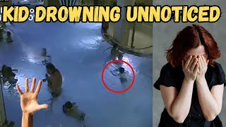 Disturbing Video of a 5-Year Old Child Drowning Unnoticed In a Pool Full of People