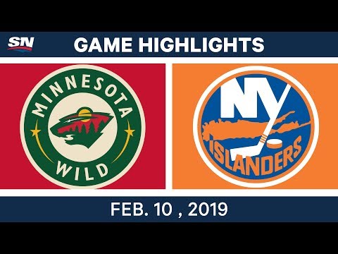 NHL Highlights | Wild vs. Islanders - Feb 10, 2019
