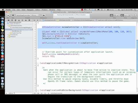 iPhone/iPad Tutorial & Lesson 11: UIViewController