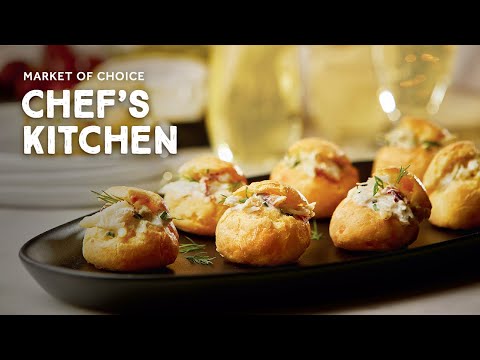Crab and Cheddar Gougères Recipe | Market of Choice Chef’s Kitchen with Chef Greg