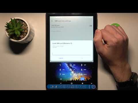 How to Set Up Lock on SIM Card in ALCATEL 3T 10 4G - Access SIM Section