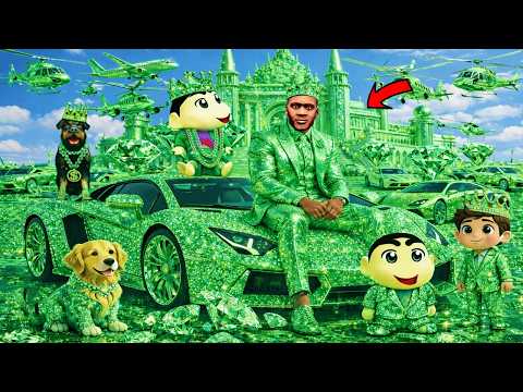 Franklin Or Shinchan Touch Anything Become Diamond Gold in GTA 5 l Varun