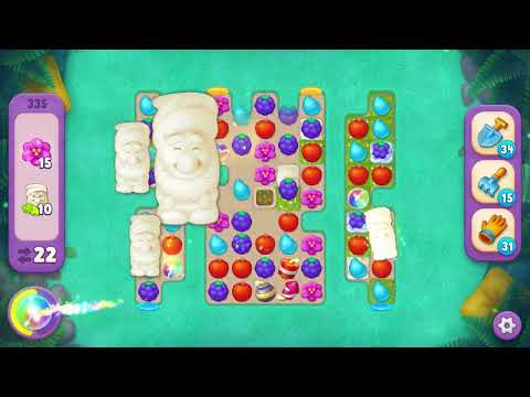 Gardenscapes - Level 335 Gameplay | Candy Girl