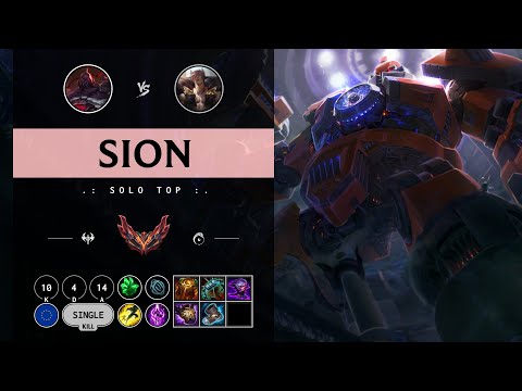 Sion Top vs Sett - EUW Grandmaster Patch 14.11