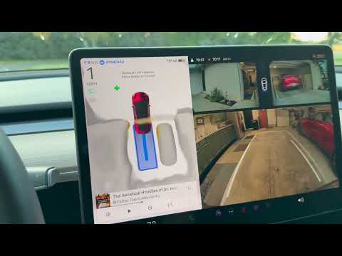 How to Make Your Tesla Park in Your Garage! @tesla 