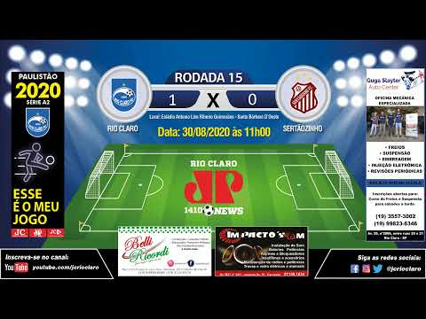 Futebol - Rio Claro X Sertãozinho - 30 08 2020