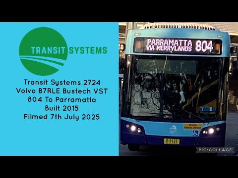 Transit Systems (2724) Volvo B7RLE Bustech VST 804 To Parramatta