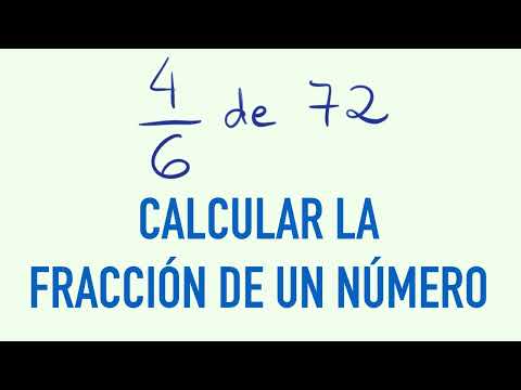 Calculate the fraction of a number 4/6 of 72 - Calculate the fraction of a number