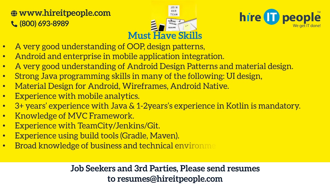 Android Developer Jobs | Ottawa, ON | Job ID: 33956 |