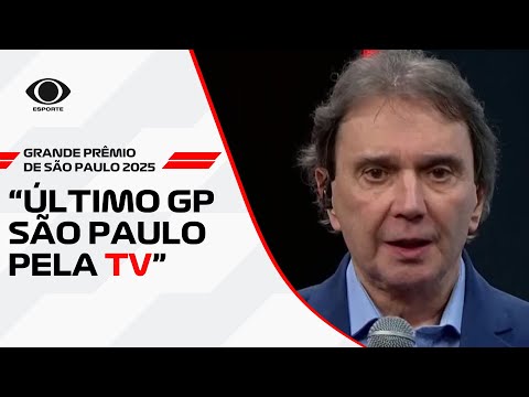 Reginaldo Leme anuncia despedida: 'É meu último GP em Interlagos pela TV'