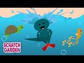 Salamander Yoga - Let's Go Underwater! | 5-minute Yoga Break | Scratch Garden