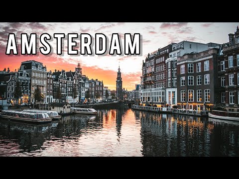 🇳🇱 Amsterdam Evening Walk 4K Canals and Streets Walking Tour in Amsterdam
