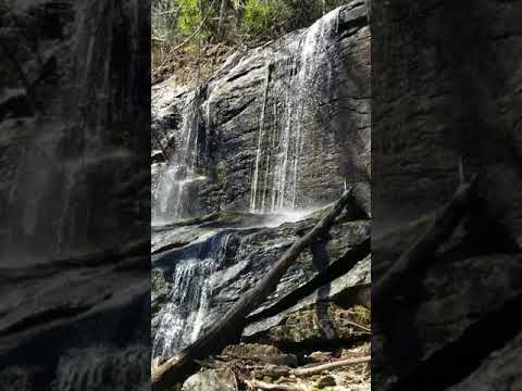 waterfall on campground hiking trail