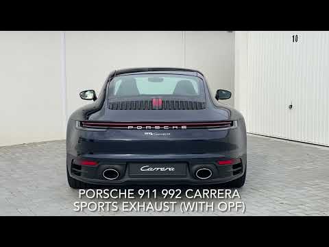 Porsche 911 992 Carrera Base Exhaust vs. Sports Exhaust - Cold Start and Revs. EU Model