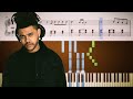 The Weeknd Blinding Lights Piano Tutorial SHEETS