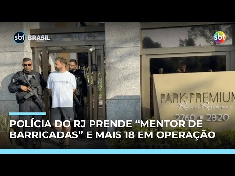 Polícia prende "Mentor de Barricadas" e desarticula braço financeiro de facção do Rio | #SBTBrasil