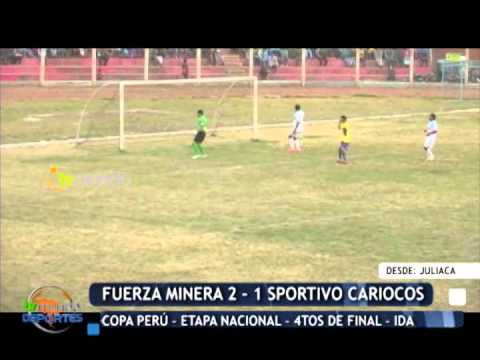 Fuerza Minera 2 - 1 Sportivo Cariocos - Tvmundo Deportes 2014