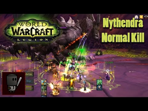 Nythendra Kill (Normal Difficulty) - Emerald Nightmare Raid - World of Warcraft Legion